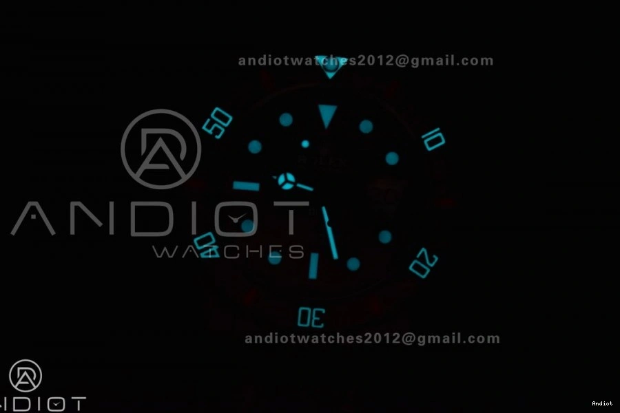 Nylon VSF Carbon Submariner VS3135 Edition Dial Best Black DIW on Red 1:1 Black Strap 0208